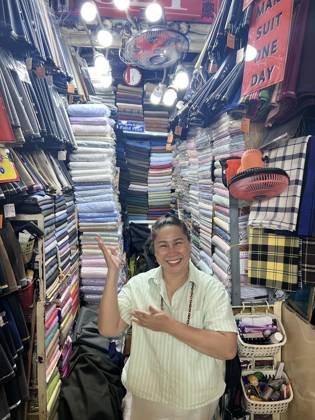 Clothes made at Shop Thúy SG 321, photo by a customer (Samuel Kaji)