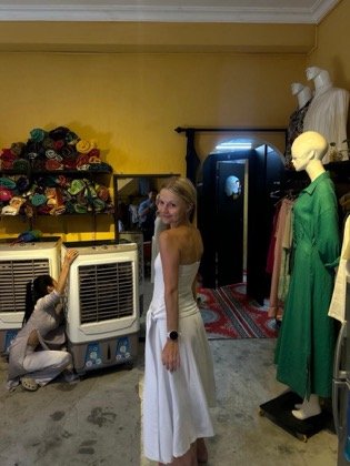 Clothes made at Sisters Tailor, photo by a customer (Isabella Myers)