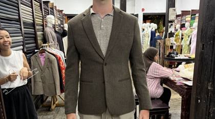 Clothes made at Son Ca Tailors, photo by a customer (Maria Duró)
