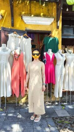 Clothes made at Sunrise Tailor in Hội An, photo by a customer (Tiny Wanderingfeet)