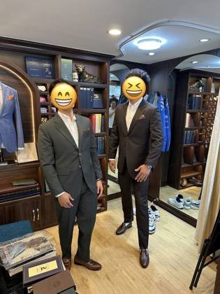 Clothes made at Tailor Legend suits, photo by a customer (Jiawei Huang)