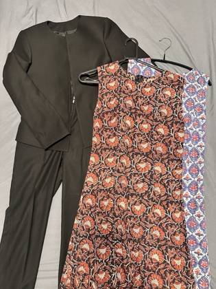 Clothes made at Tailor Ralan, photo by a customer (Bloom “SAKI”)