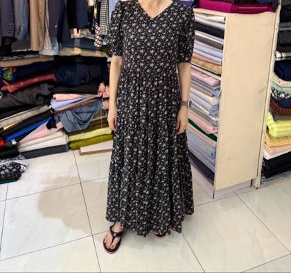 Clothes made at Tailor Ralan, photo by a customer (セリナ)