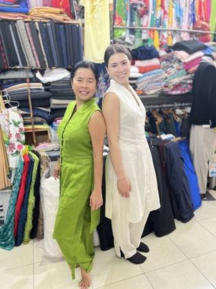 Clothes made at Tailor's Alley Clothing and Tailor, photo by a customer (Noun Popescu)