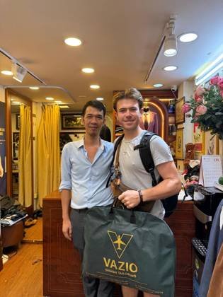 Clothes made at Tailor VAZIO suits, photo by a customer (Dan Marshall)