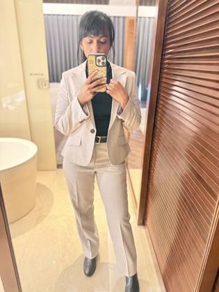 Clothes made at Tailor VAZIO suits, photo by a customer (Nisha Nagappan)