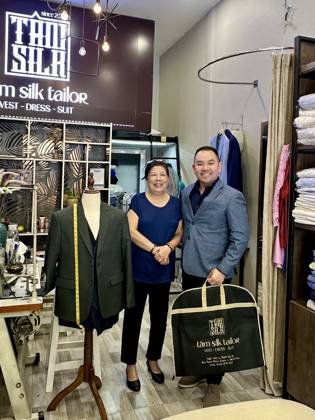 Clothes made at Tâm Silk Tailor, photo by a customer (ian marcos)