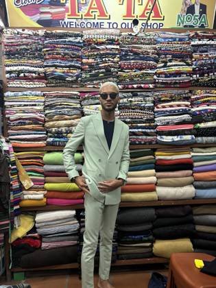 Clothes made at TaTa Tailor (The counter No.05 Inside Hoi An Fabric Market), photo by a customer (Dynasty Williams)