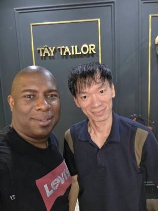 Clothes made at Tây Tailor, photo by a customer (ty clak)