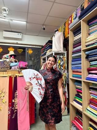 Clothes made at Thao Silk Tailor, photo by a customer (Enas Elkersh)