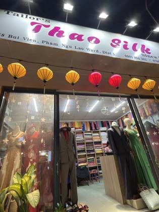 Clothes made at Thao Silk Tailor, photo by a customer (Chiara Trisha)