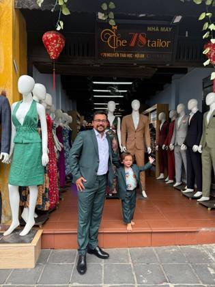 Clothes made at The 78 Tailor, photo by a customer (Brandon Gallegos)