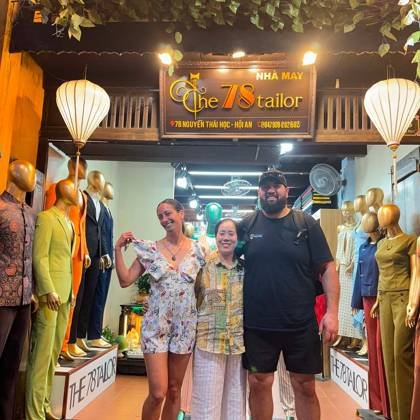 Clothes made at The 78 Tailor, photo by a customer (Roimata M)