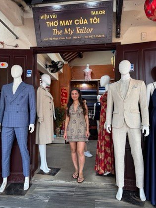 Clothes made at The My Tailor, photo by a customer (shareen din)