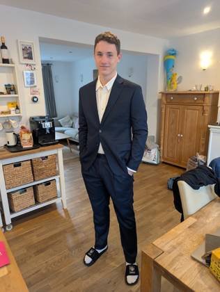 Clothes made at The Sages Modern Bespoke Suit Tailoring, photo by a customer (Arthur Armes)