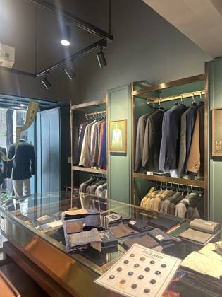 Clothes made at The Sages Modern Bespoke Suit Tailoring, photo by a customer (Kathleen Ho)