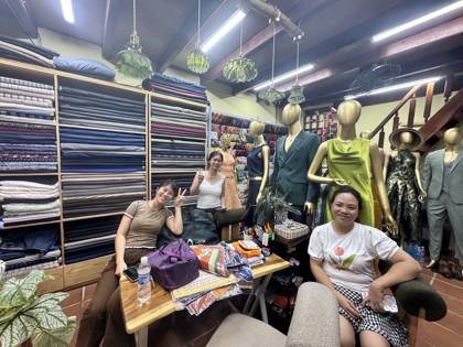 Clothes made at The Vouge Tailor Hoi An, photo by a customer (Farah Hazwani)