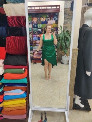 Clothes made at The Vy, photo by a customer (Sadhbh Kingston)