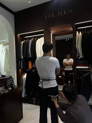 Clothes made at Tie Men, photo by a customer (Bredow Academy)