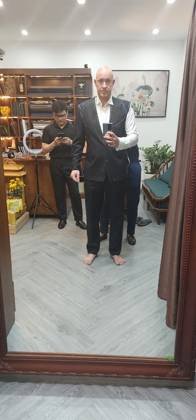 Clothes made at Tiệm may LeeTran Tailor, photo by a customer (Matt Kantrud)