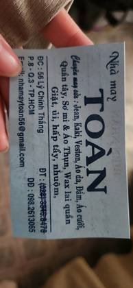 Clothes made at Toan Tailor, photo by a customer (莺)
