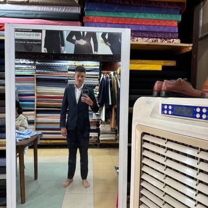 Clothes made at Tony The Tailor, photo by a customer (Thomas B)