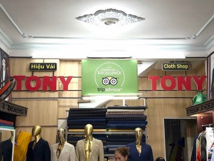 Clothes made at Tony The Tailor, photo by a customer (Lhiza Concon)
