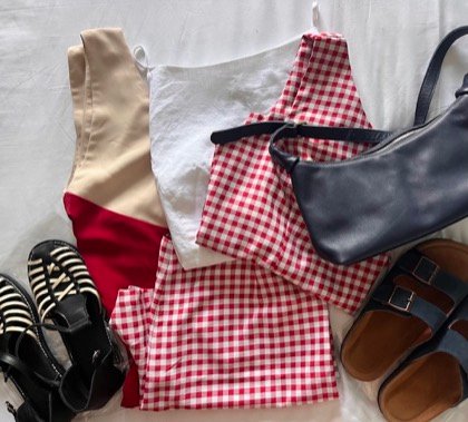 Clothes made at Trendy Tailor Hoi An, photo by a customer (Madelyne Donovan)