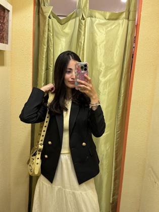 Clothes made at Trixie Silk, photo by a customer (neyati bist)
