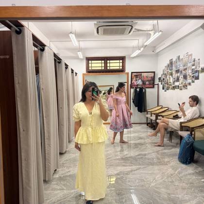 Clothes made at Tuong Tailor, photo by a customer (Nicole F)