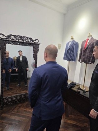 Clothes made at Tuyển Tailor, photo by a customer (Jonathan Lim)