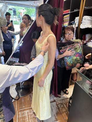 Clothes made at Viet Thanh Silk, photo by a customer (Cuong Le Manh)