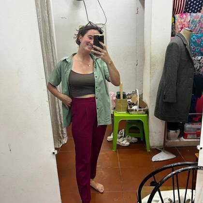 Clothes made at Wild Orchid Tailor Shop, photo by a customer (Hannah D)