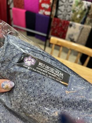Clothes made at Wild Orchid Tailor Shop, photo by a customer (Irish)