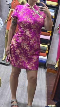 Clothes made at Wild Orchid Tailor Shop, photo by a customer (Juli)