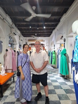 Clothes made at Yaly Couture, photo by a customer (Tim Costigan)