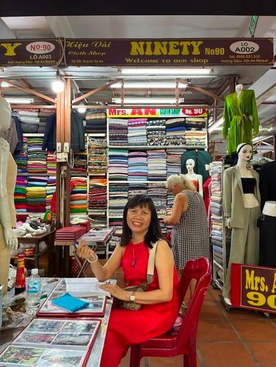 “Ms. An” No. 90 Tailor Inside Hoi An Cloth Market, tailor shop
